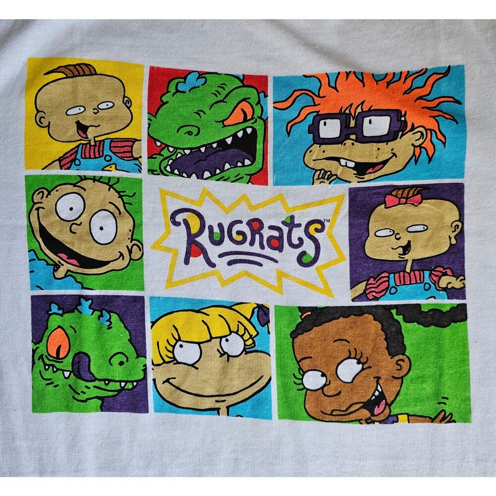 RUGRATS Nickelodeon White Graphic T-Shirt Short Sleeve NEW With Tags Adult XL
